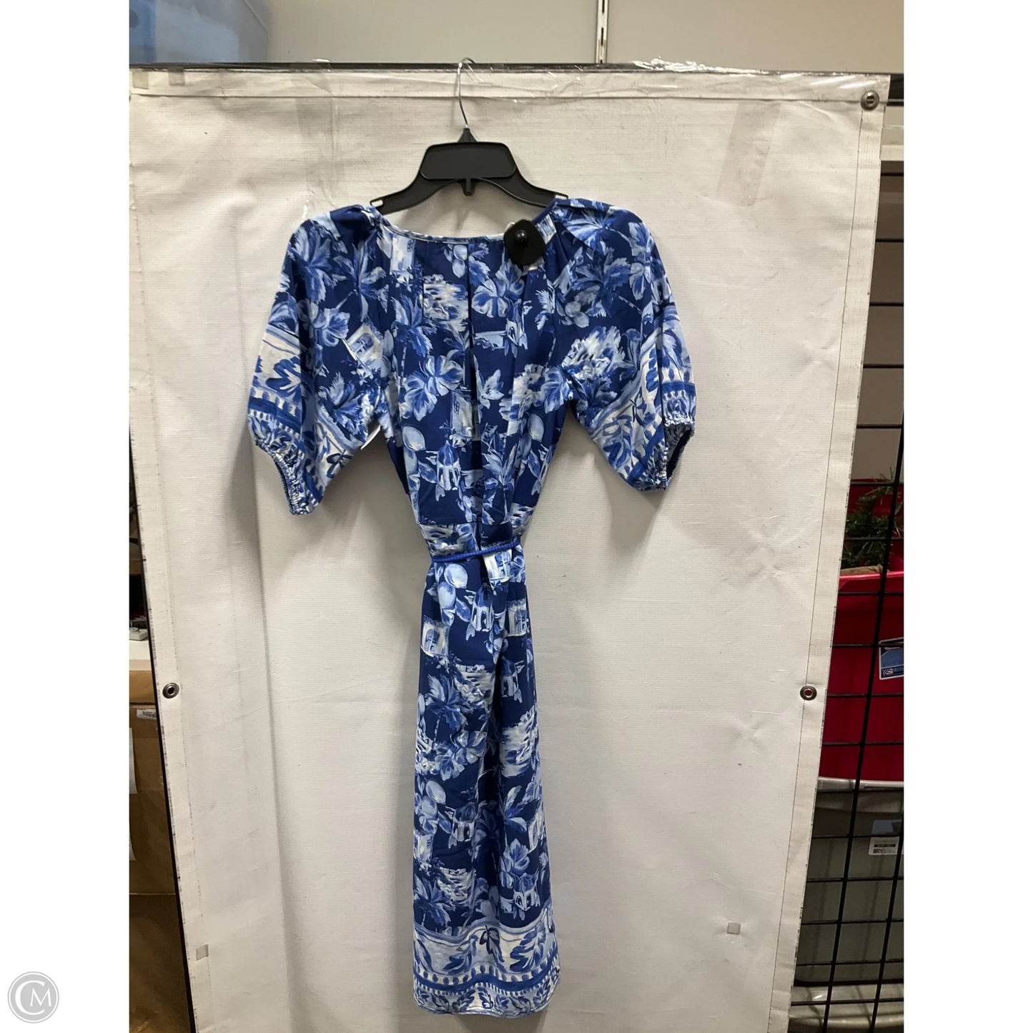 Dress Casual Midi By Loft In Blue, Size: Xxs