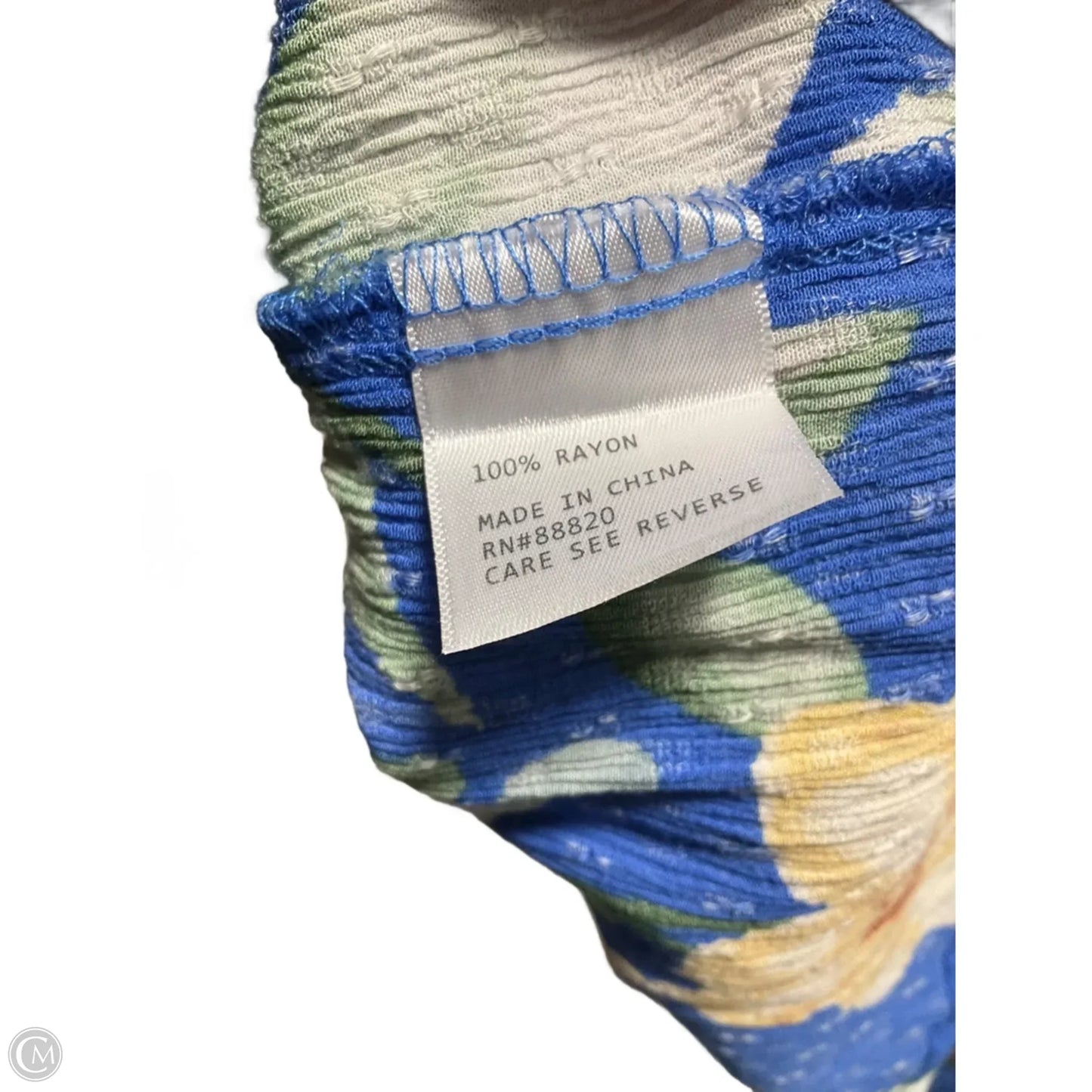 Top Long Sleeve By Rachel Roy In Tropical Print, Size: L