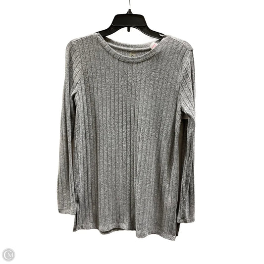 Top Long Sleeve By Lou And Grey In Grey, Size: M