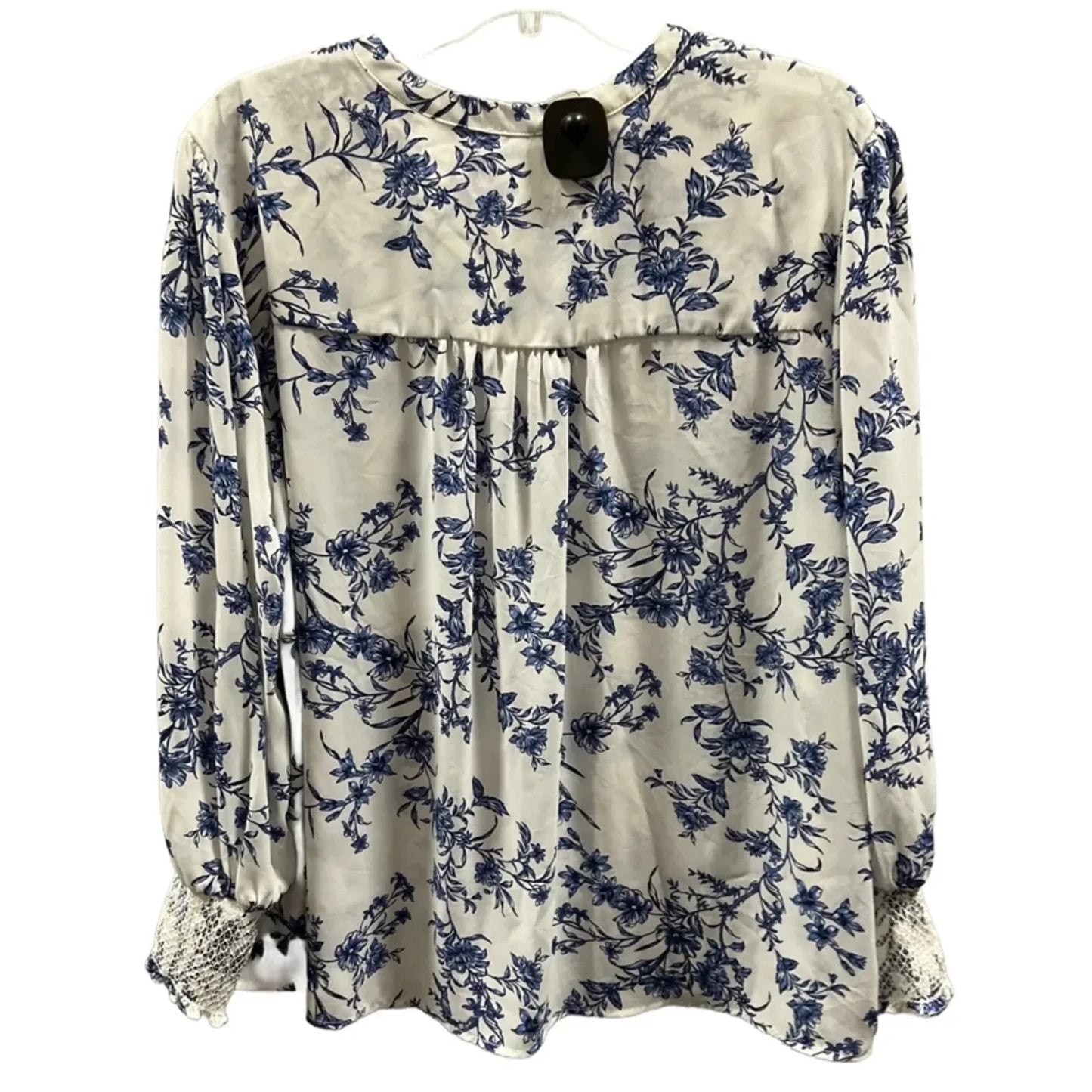 Top Long Sleeve By Joie In Blue & White, Size: 1x