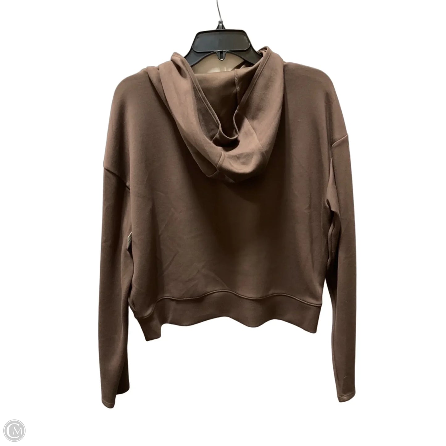 Athletic Sweatshirt Hoodie By Stylus In Brown, Size: L