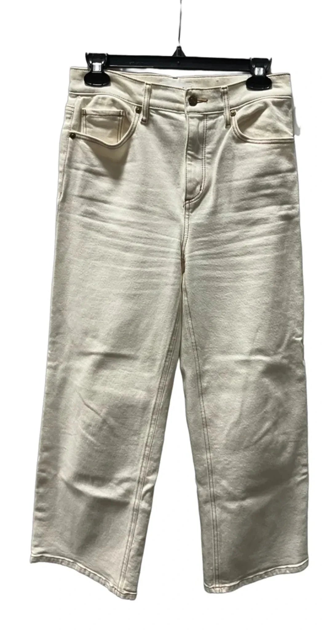 Jeans Wide Leg By Loft In Cream, Size: 0