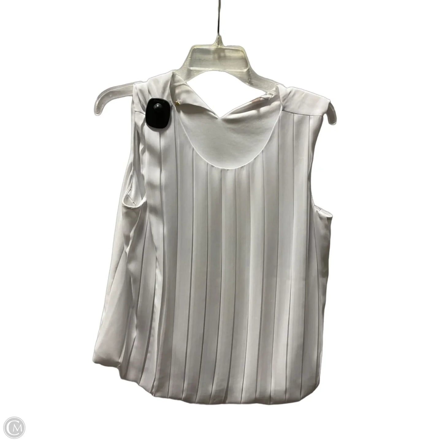 Top Sleeveless By Calvin Klein In White, Size: M