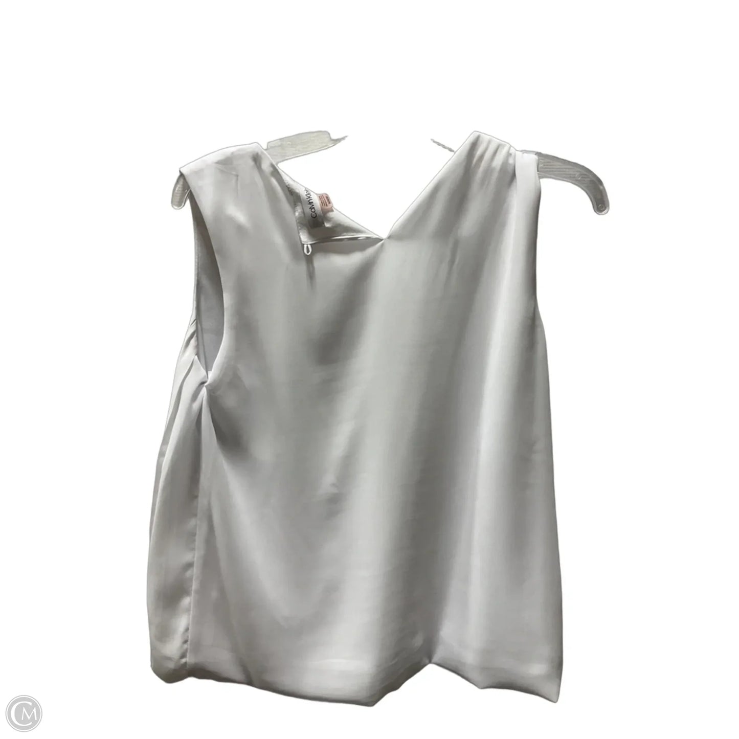 Top Sleeveless By Calvin Klein In White, Size: M