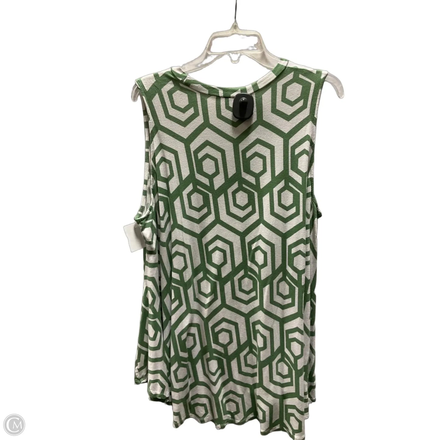 Top Sleeveless By Lane Bryant In Green, Size: 3x