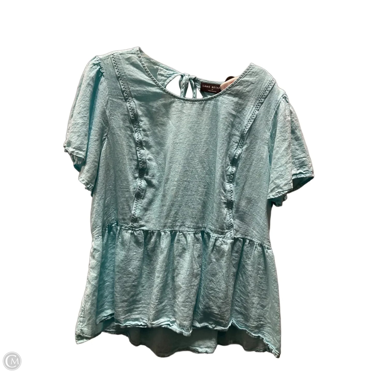 Top Short Sleeve By Lane Bryant In Blue, Size: 3x