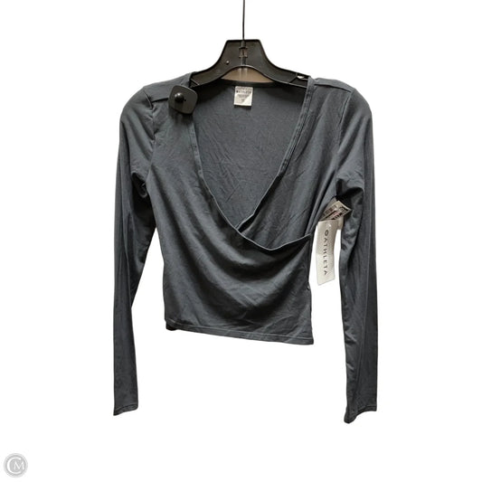 Athletic Top Long Sleeve Crewneck By Athleta In Grey, Size: Xxs