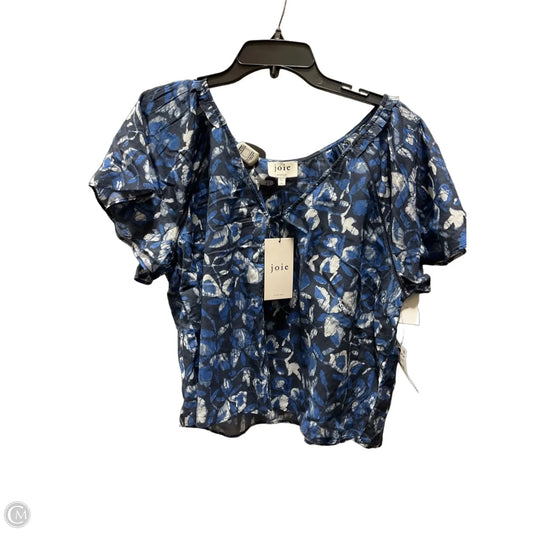 Top Short Sleeve By Joie In Blue, Size: 1x