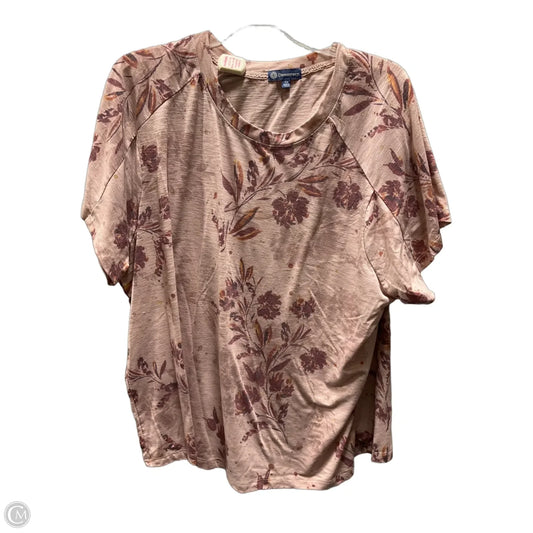 Top Short Sleeve By Democracy In Mauve, Size: 2x