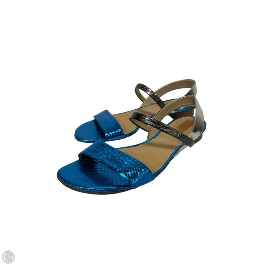 Sandals Flats By Reed Krakoff In Teal, Size: 8