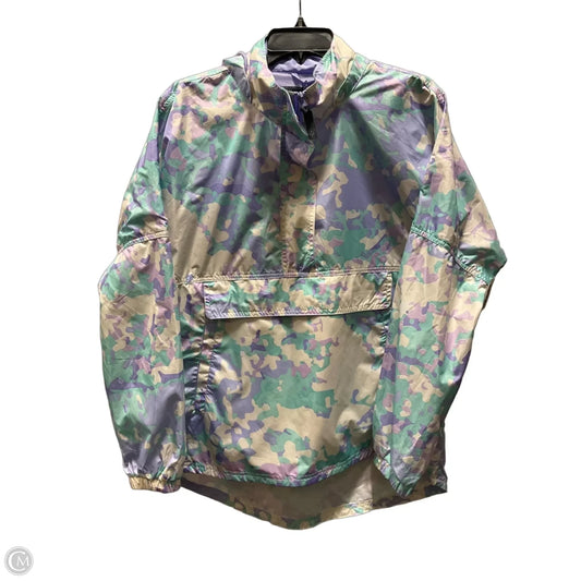 Jacket Windbreaker By Lauren James In Blue & Purple, Size: L