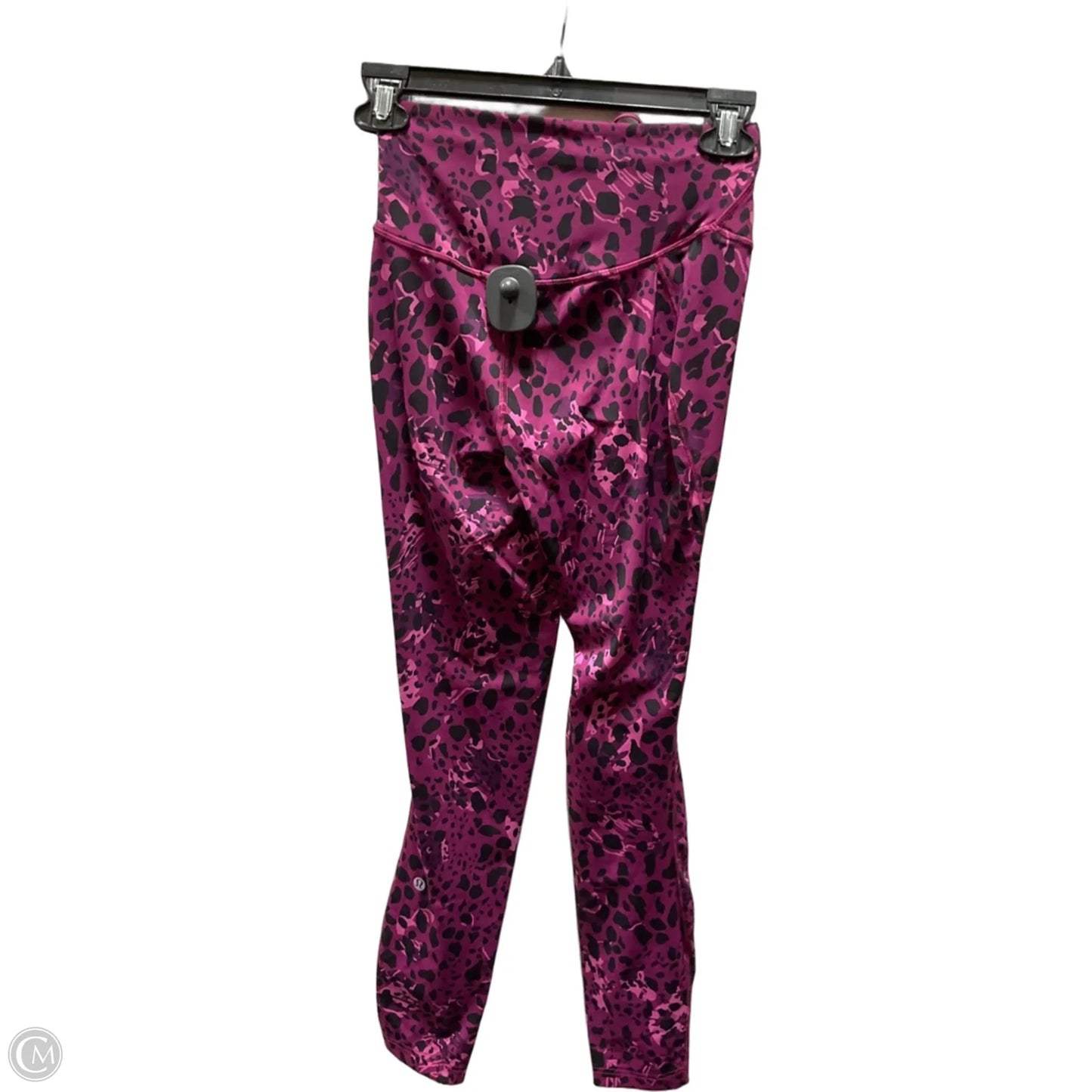 Athletic Leggings By Lululemon In Black & Purple, Size: 4