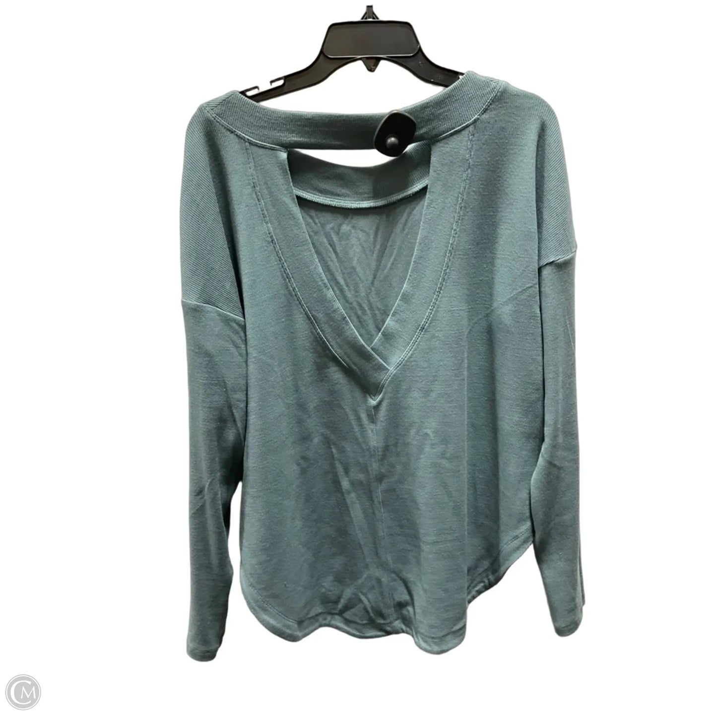 Athletic Top Long Sleeve Crewneck By Athleta In Aqua, Size: M