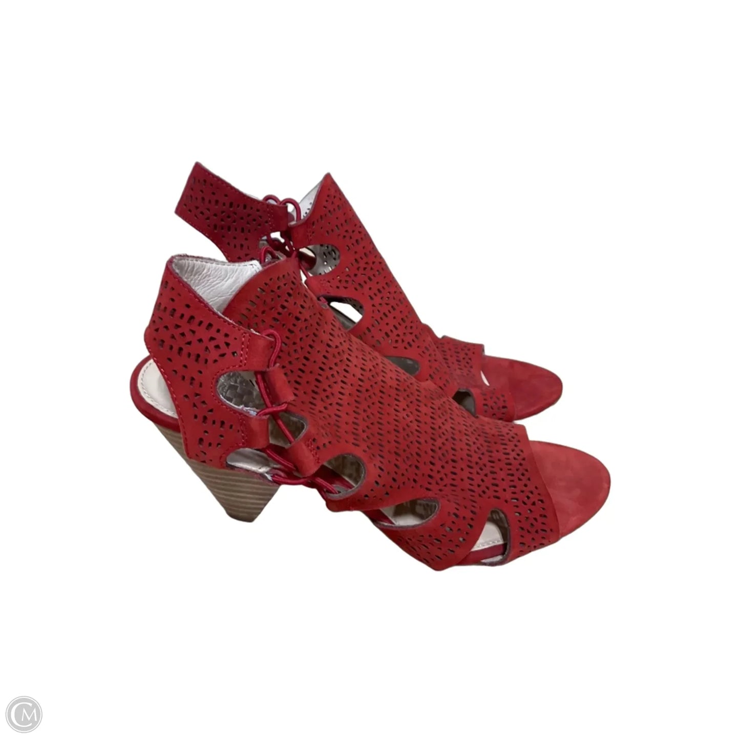 Sandals Heels Block By Vince Camuto In Red, Size: 8