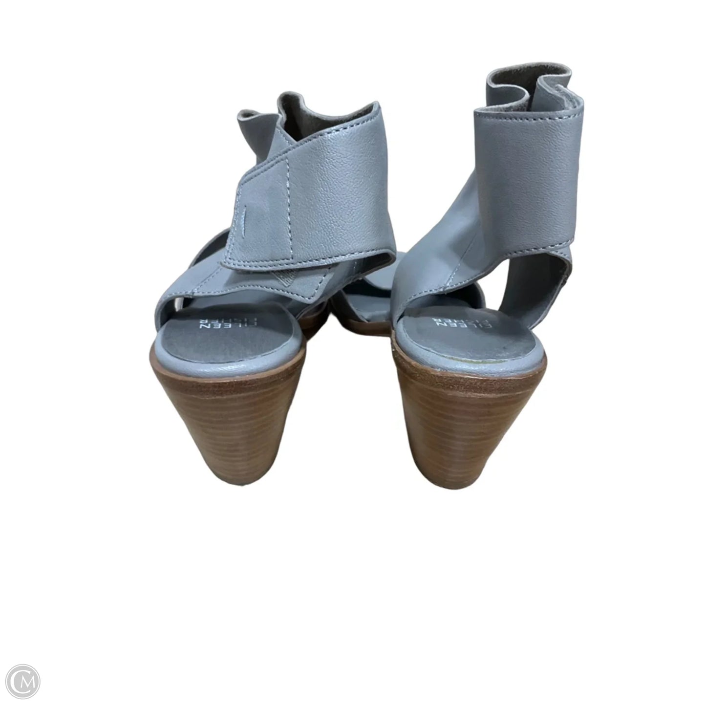 Sandals Heels Block By Eileen Fisher In Grey, Size: 8