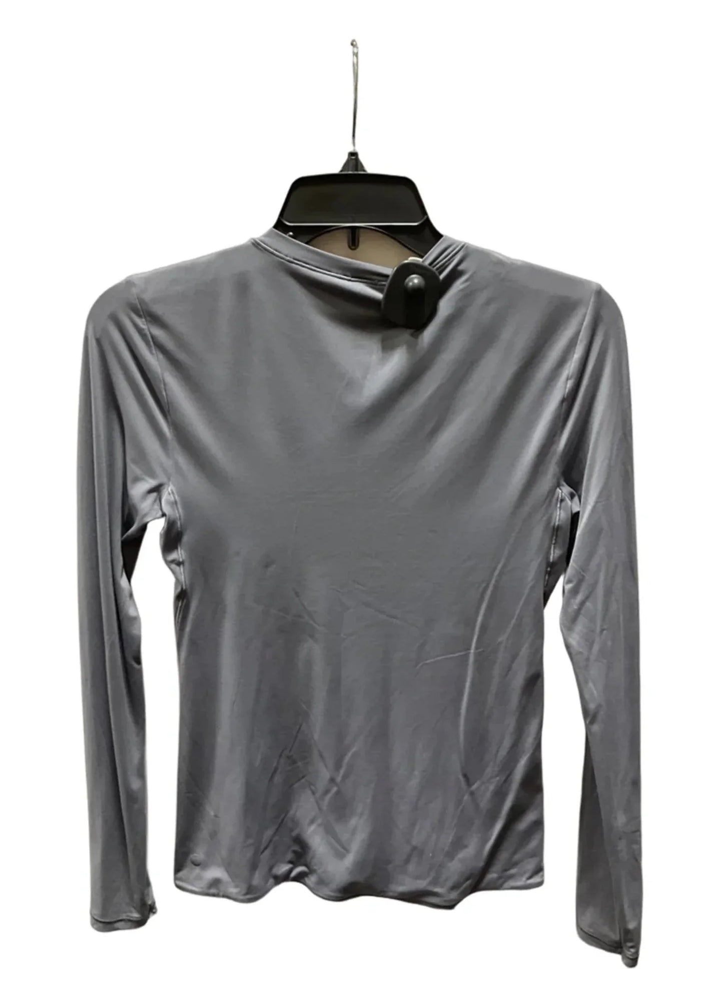 Athletic Top Long Sleeve Crewneck By Lululemon In Grey, Size: M
