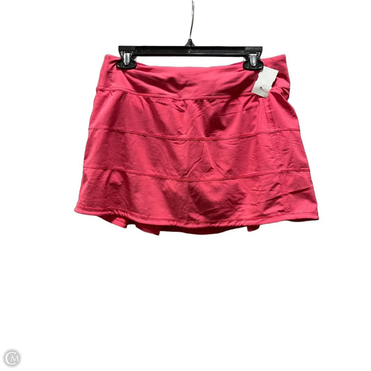 Athletic Skort By Lululemon In Pink, Size: 8