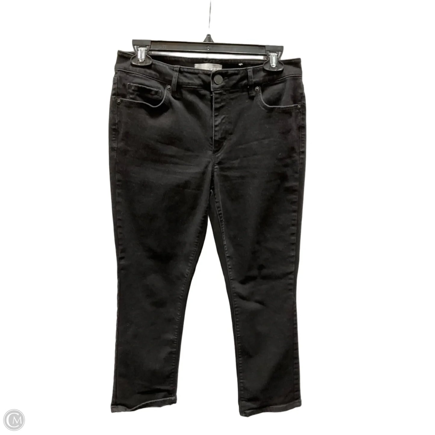 Jeans Cropped By Loft In Black, Size: 8