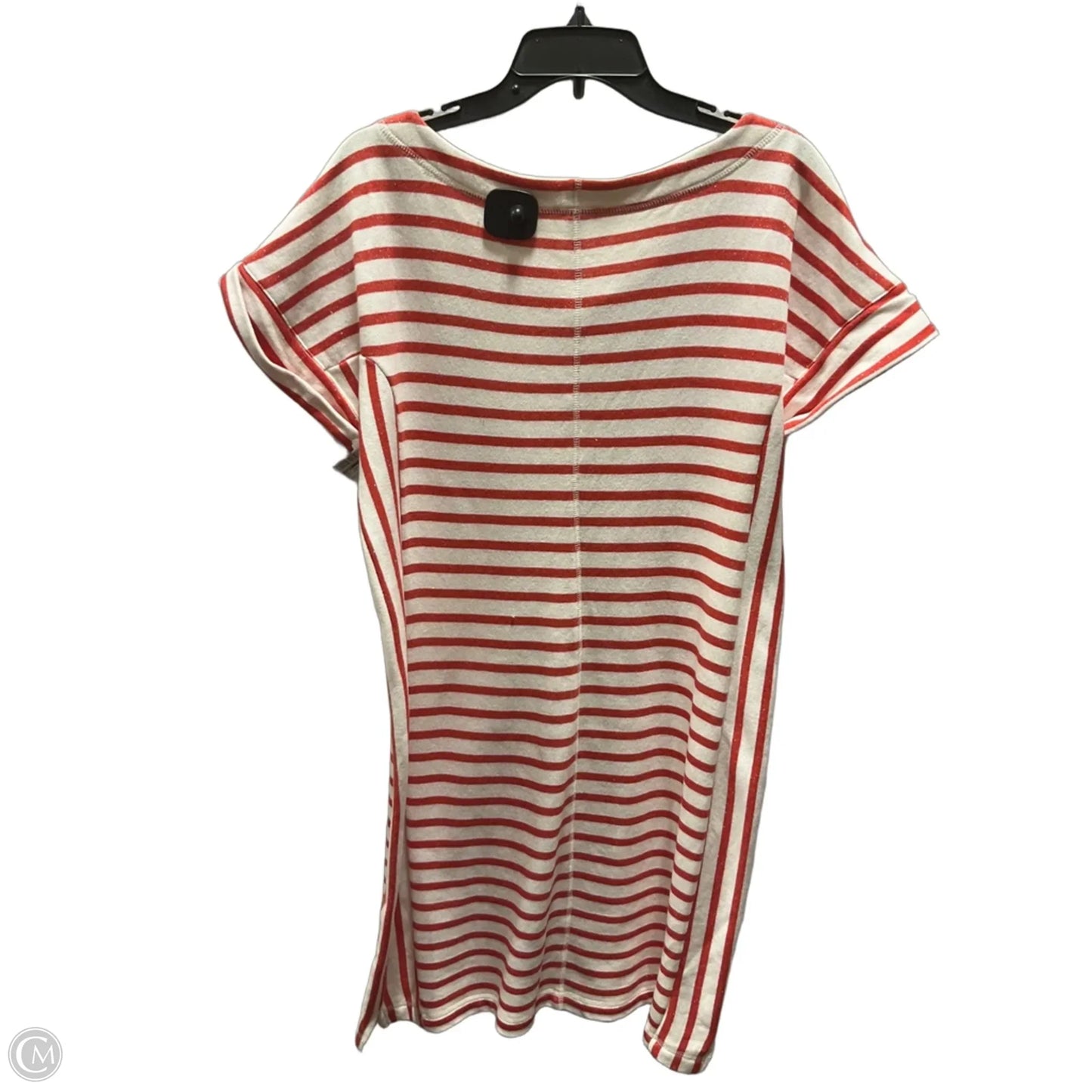 Dress Casual Midi By Talbots In Red & White, Size: L