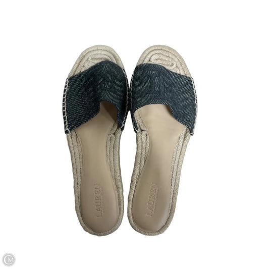 Sandals Heels Block By Lauren By Ralph Lauren In Black, Size: 8