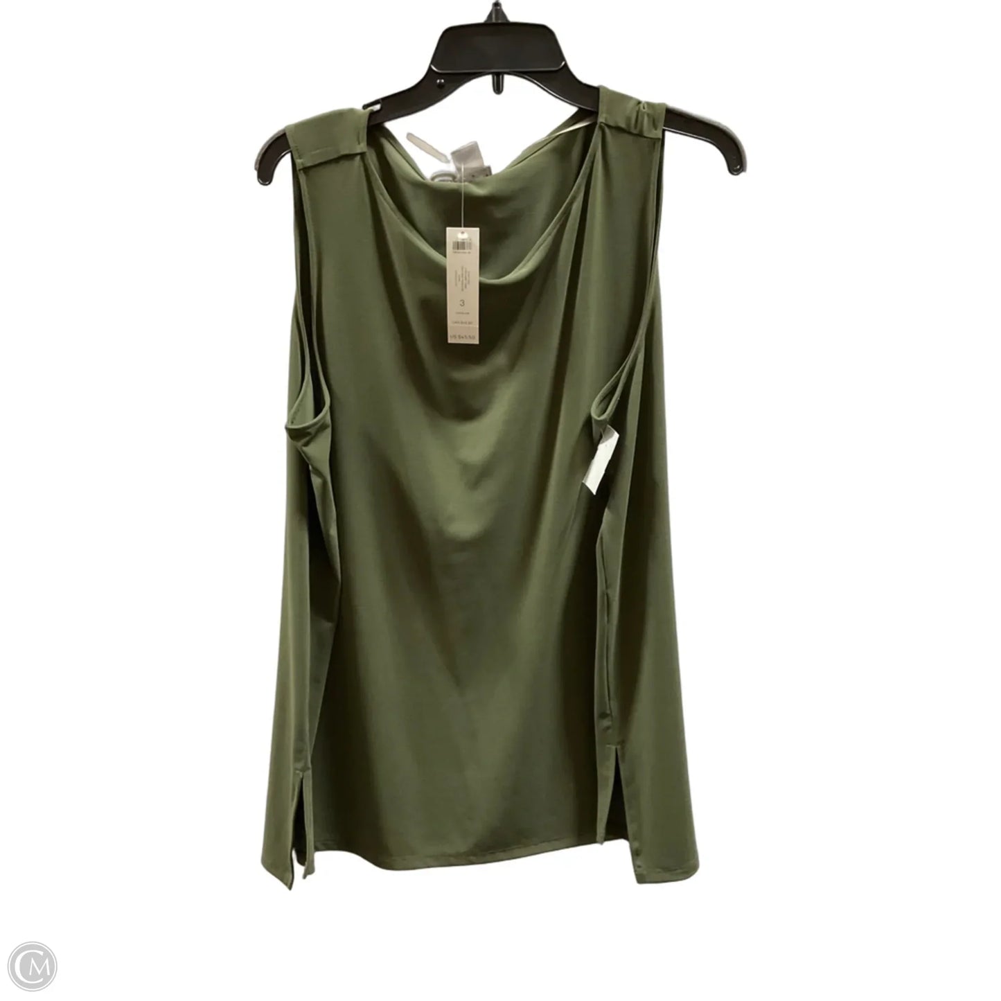 Top Sleeveless By Chicos In Green, Size: Xl