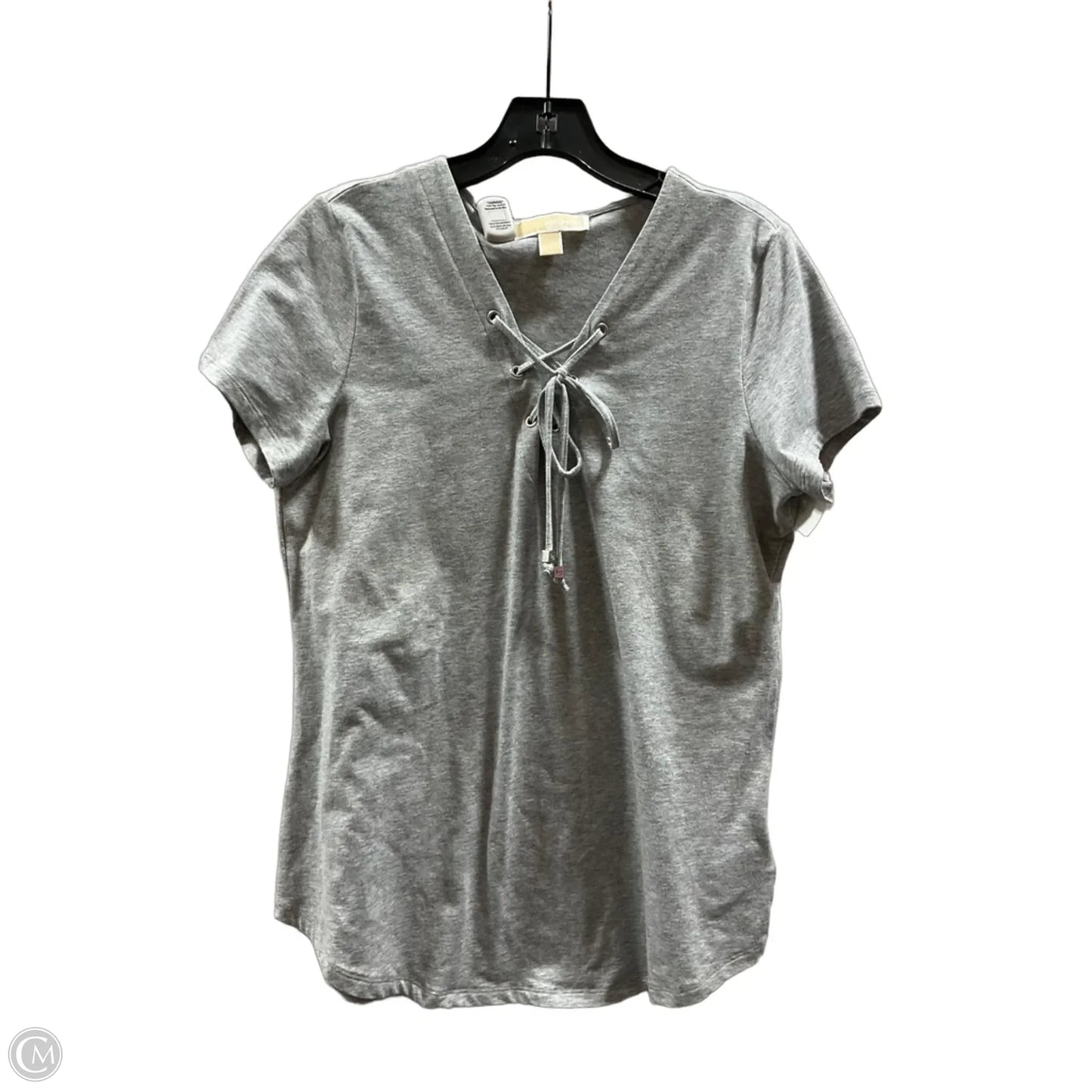 Top Short Sleeve By Michael By Michael Kors In Grey, Size: M