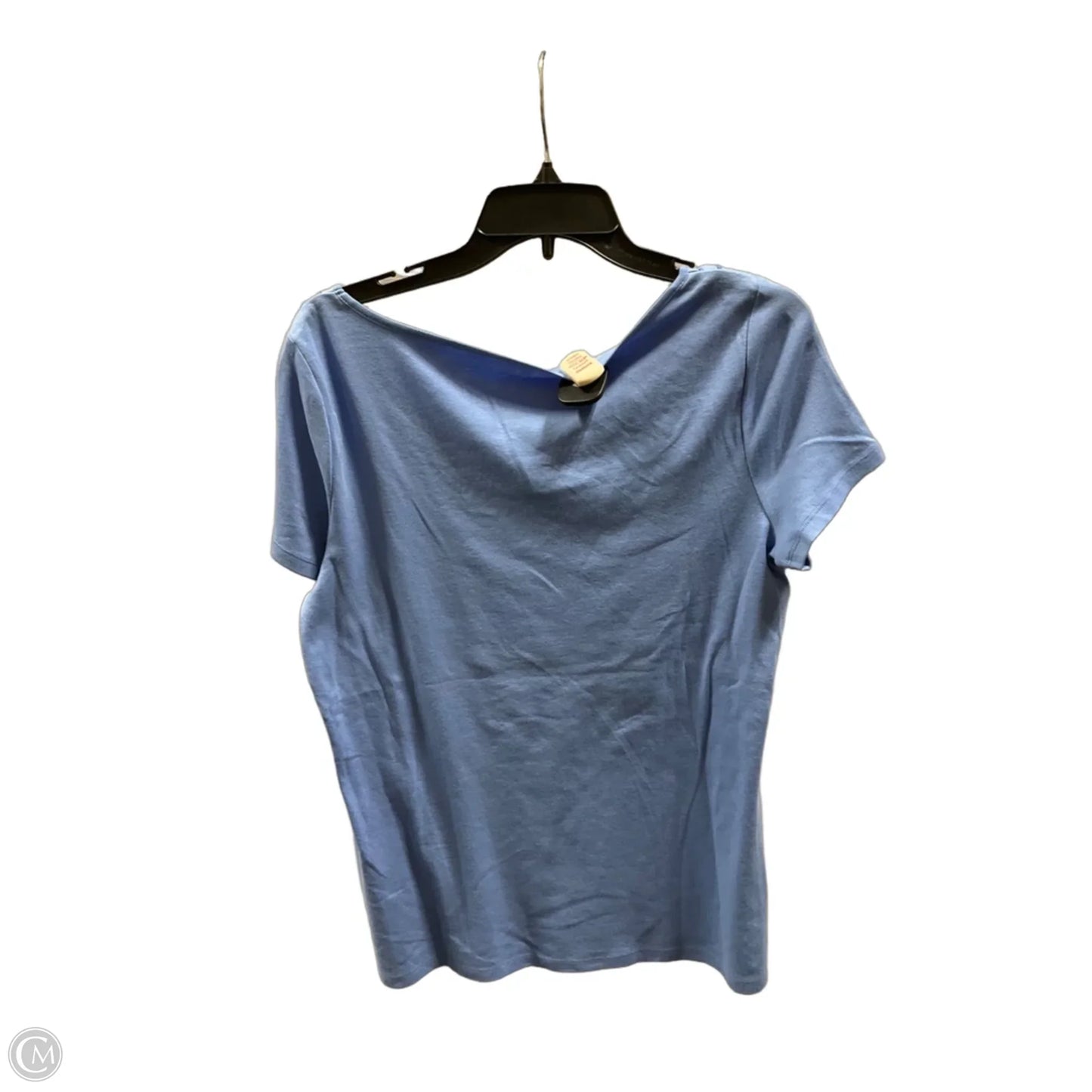 Top Short Sleeve By Talbots In Blue, Size: L