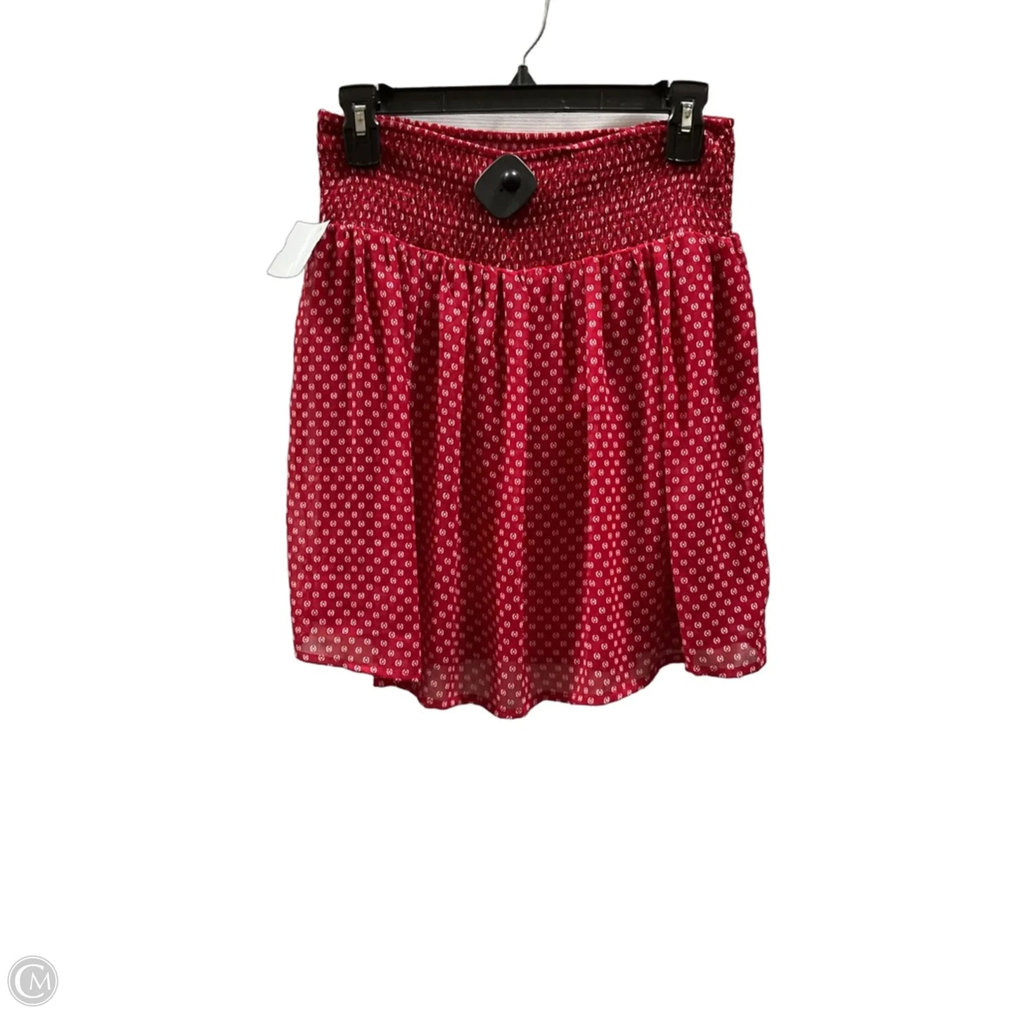 Skirt Midi By Old Navy In Red & White, Size: S
