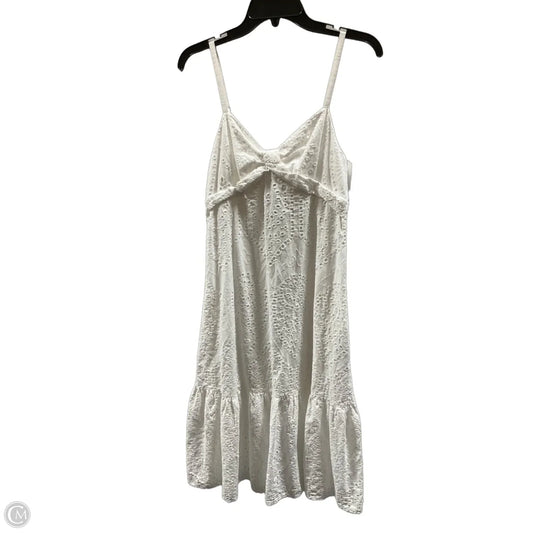 Dress Casual Midi By Simply Vera In Cream, Size: M