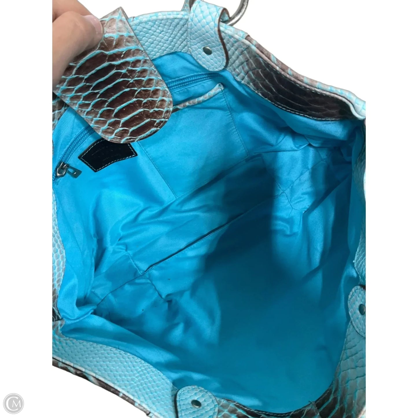 Handbag Leather By Cmb, Size: Medium