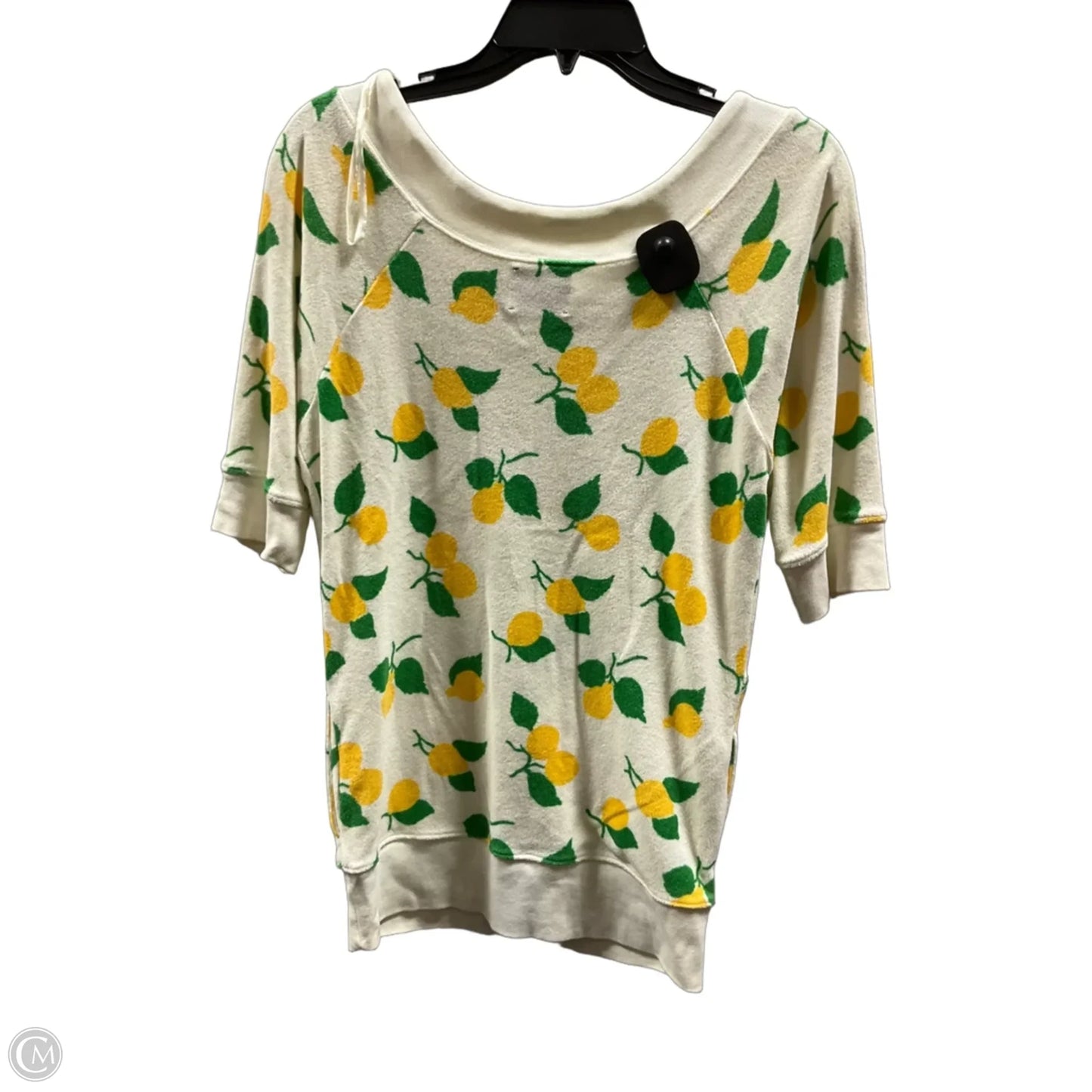 Tunic 3/4 Sleeve By Juicy Couture In Cream & Yellow, Size: S