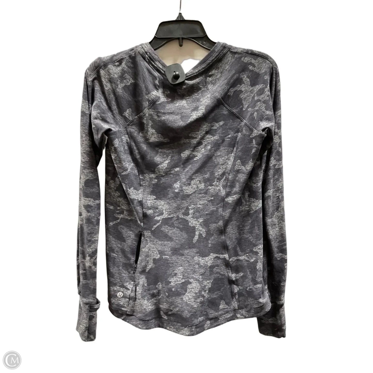 Athletic Top Long Sleeve Crewneck By Lululemon In Grey, Size: 10