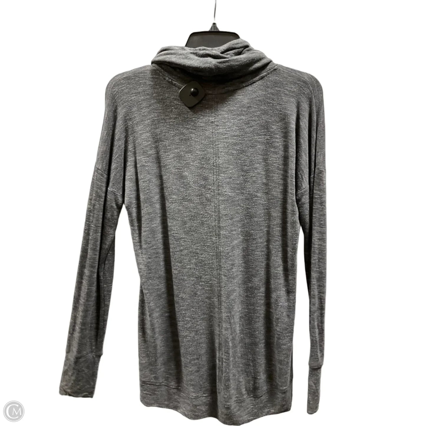 Athletic Top Long Sleeve Collar By Athleta In Grey, Size: S