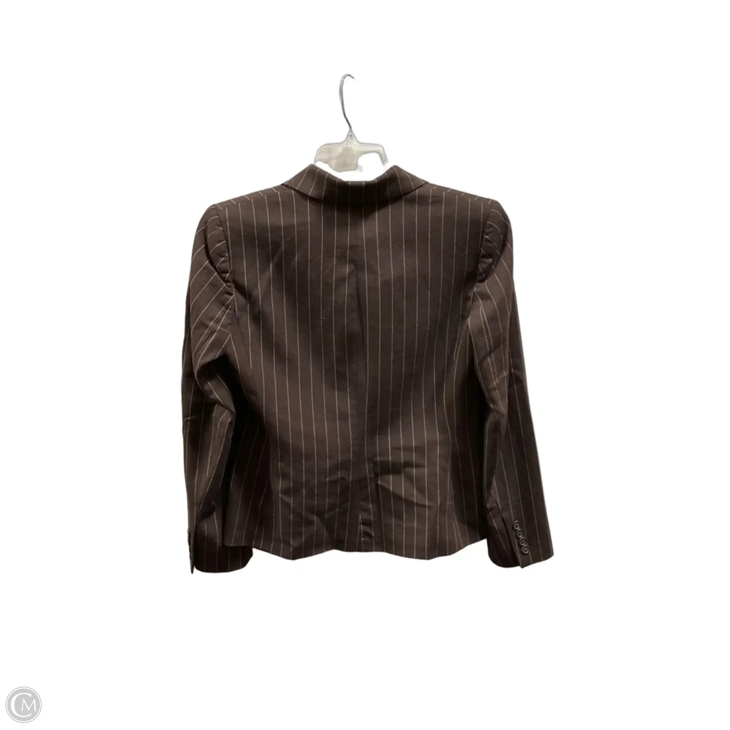 Blazer By Ralph Lauren In Brown & Cream, Size: 4