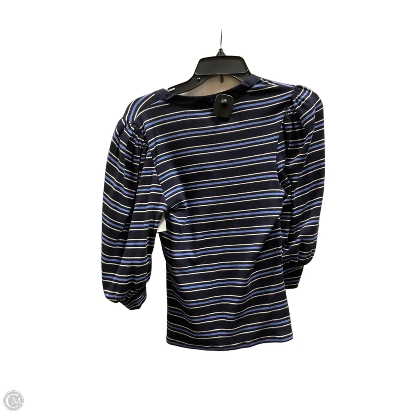 Top Short Sleeve By Express In Black & Blue, Size: S