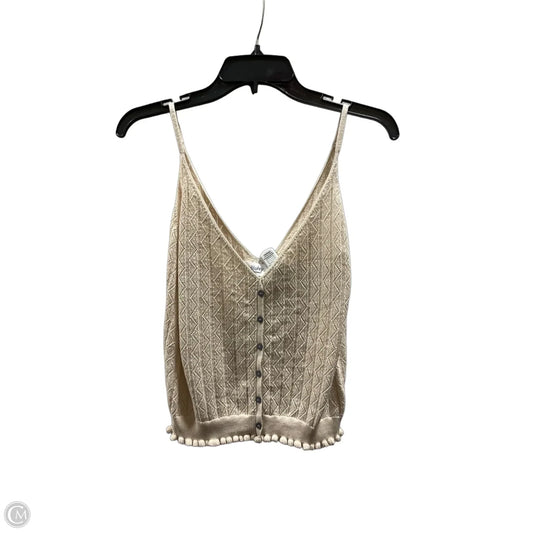 Top Sleeveless By Bluivy In Beige, Size: M