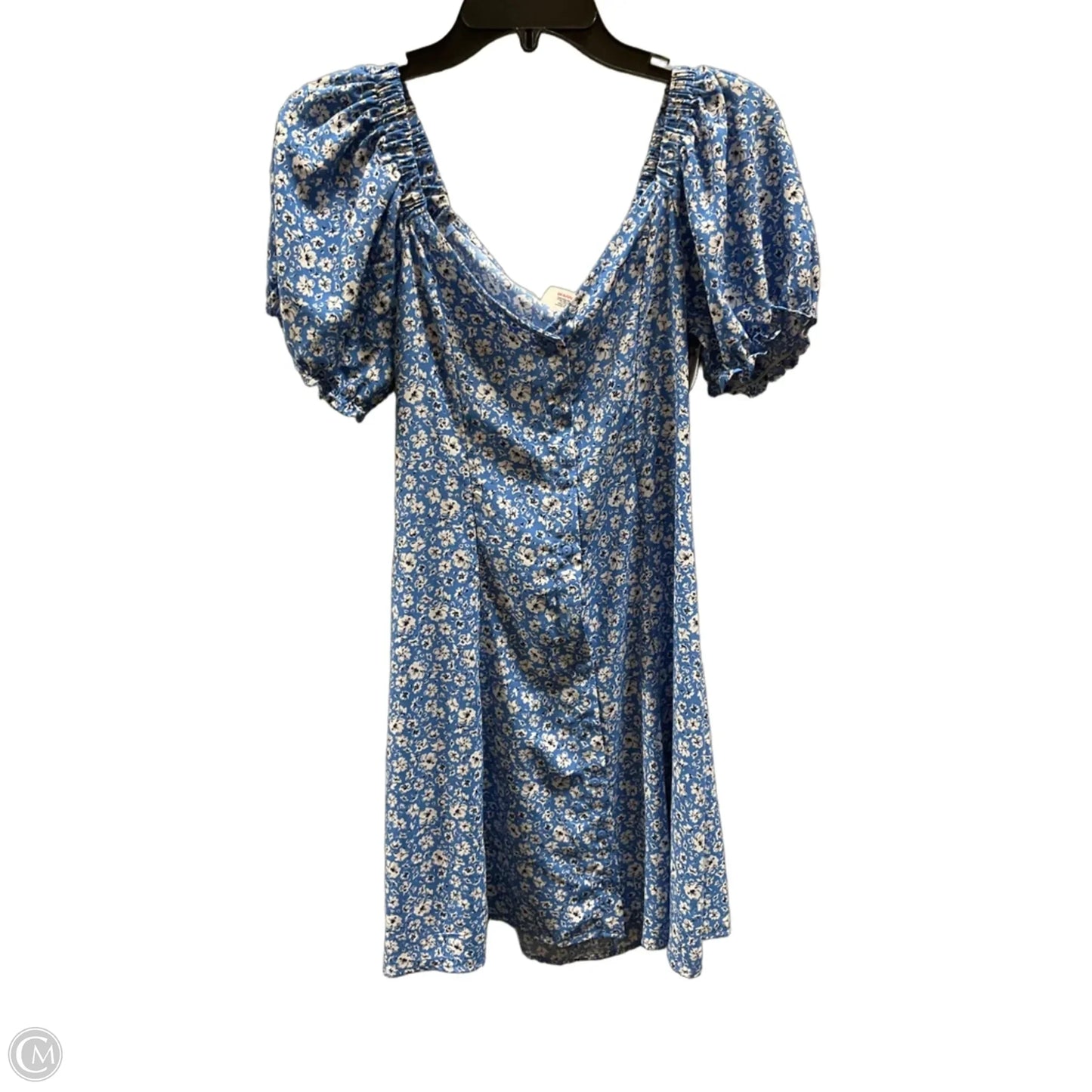 Dress Casual Short By Mng In Blue & White, Size: Xs