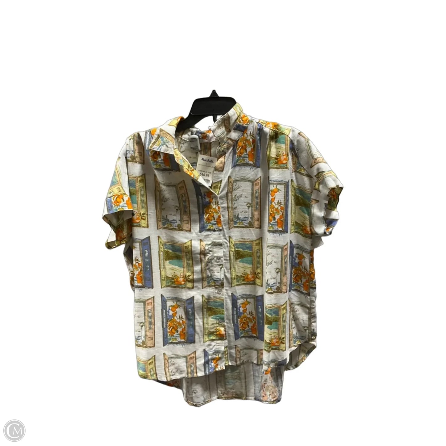 Top Short Sleeve By Jane And Delancey In Yellow, Size: L