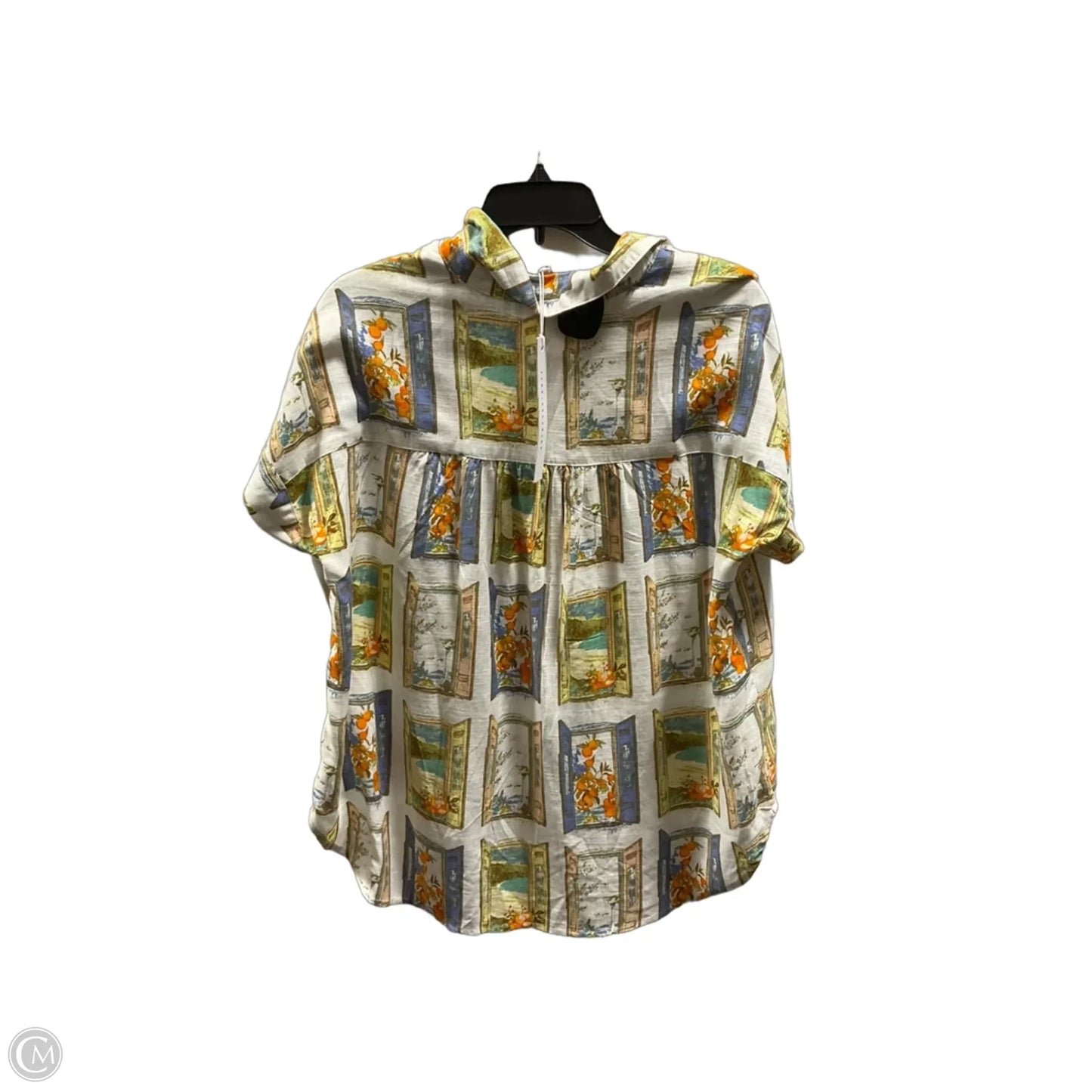 Top Short Sleeve By Jane And Delancey In Yellow, Size: L