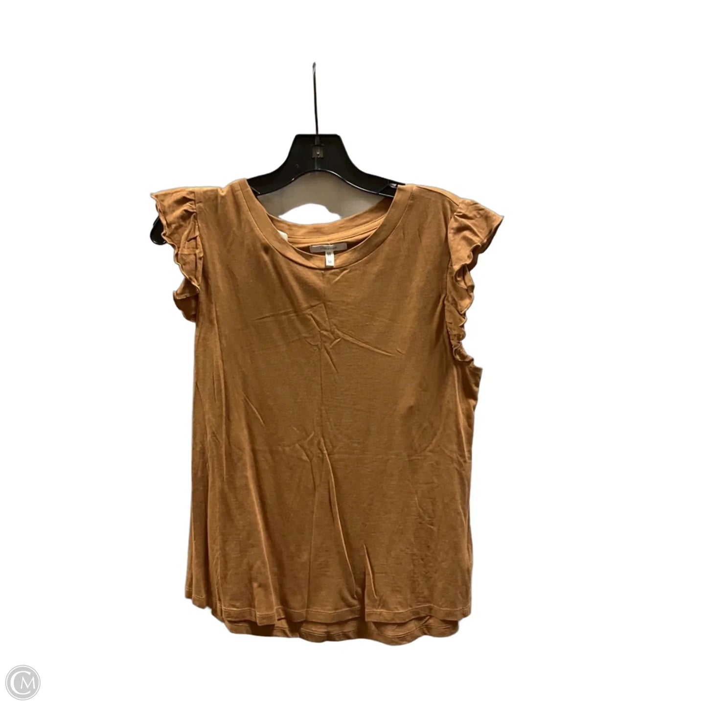Top Short Sleeve By Maurices In Brown, Size: M