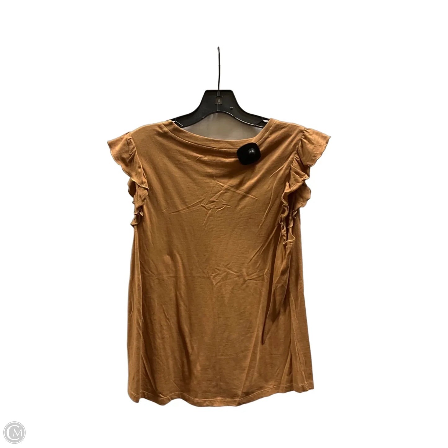 Top Short Sleeve By Maurices In Brown, Size: M