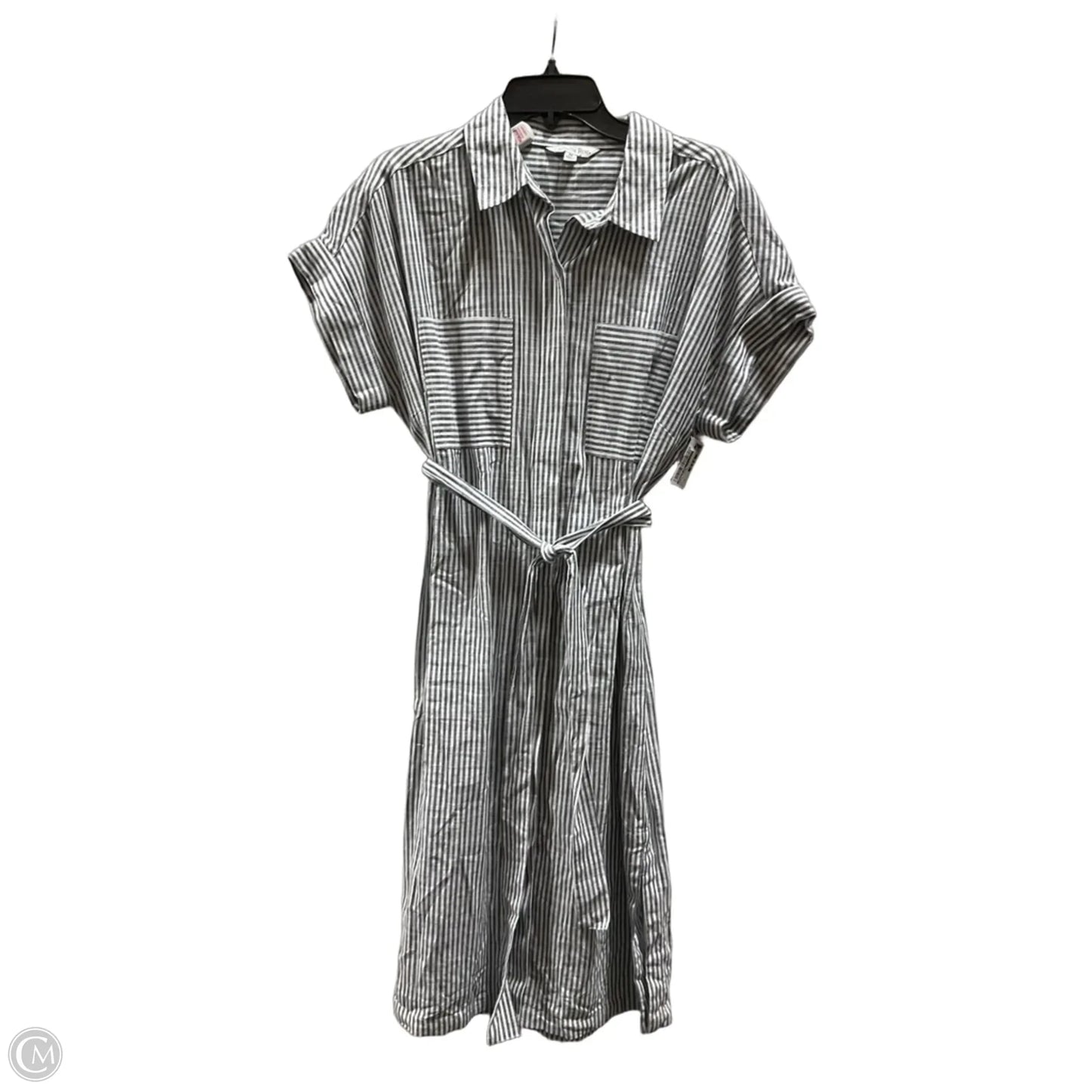 Dress Casual Midi By Ophelia Roe In Striped Pattern, Size: M