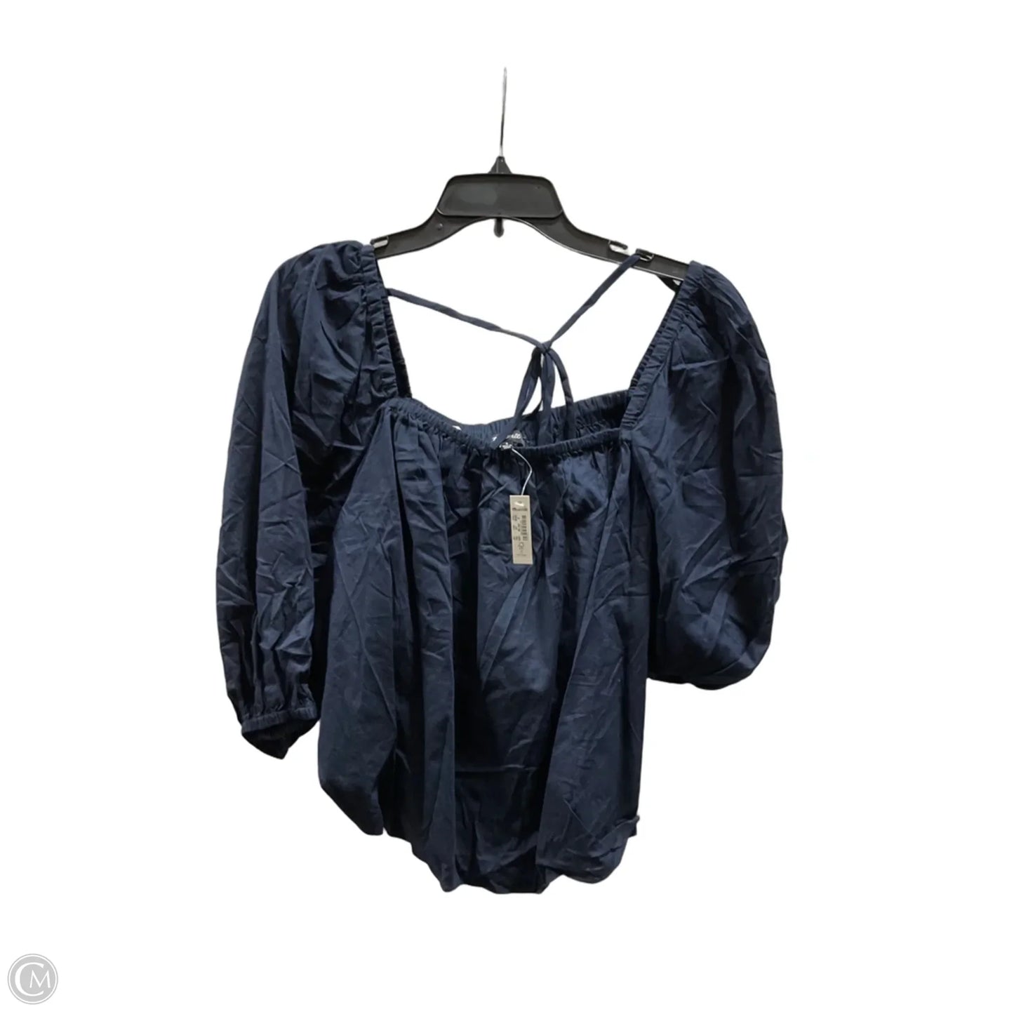Top Short Sleeve By Madewell In Blue, Size: 8