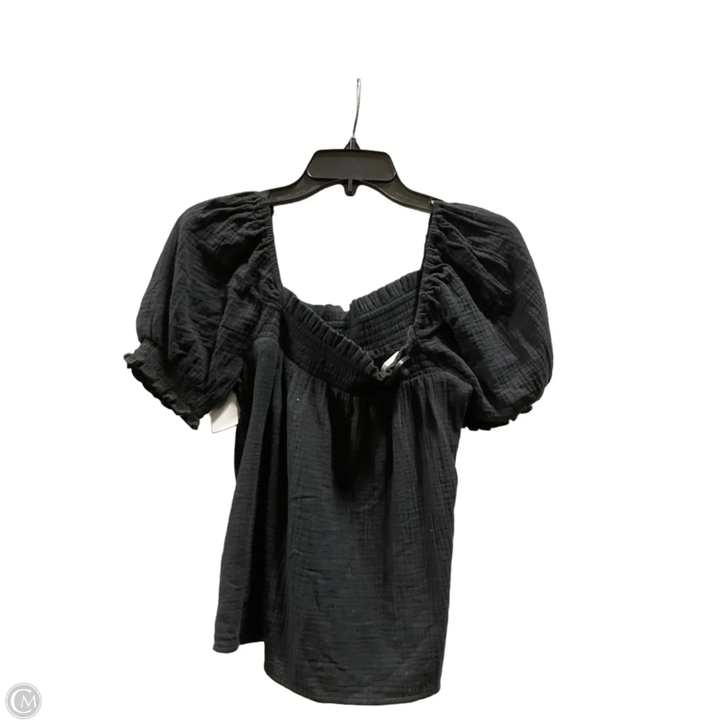 Top Short Sleeve By J. Crew In Black, Size: M