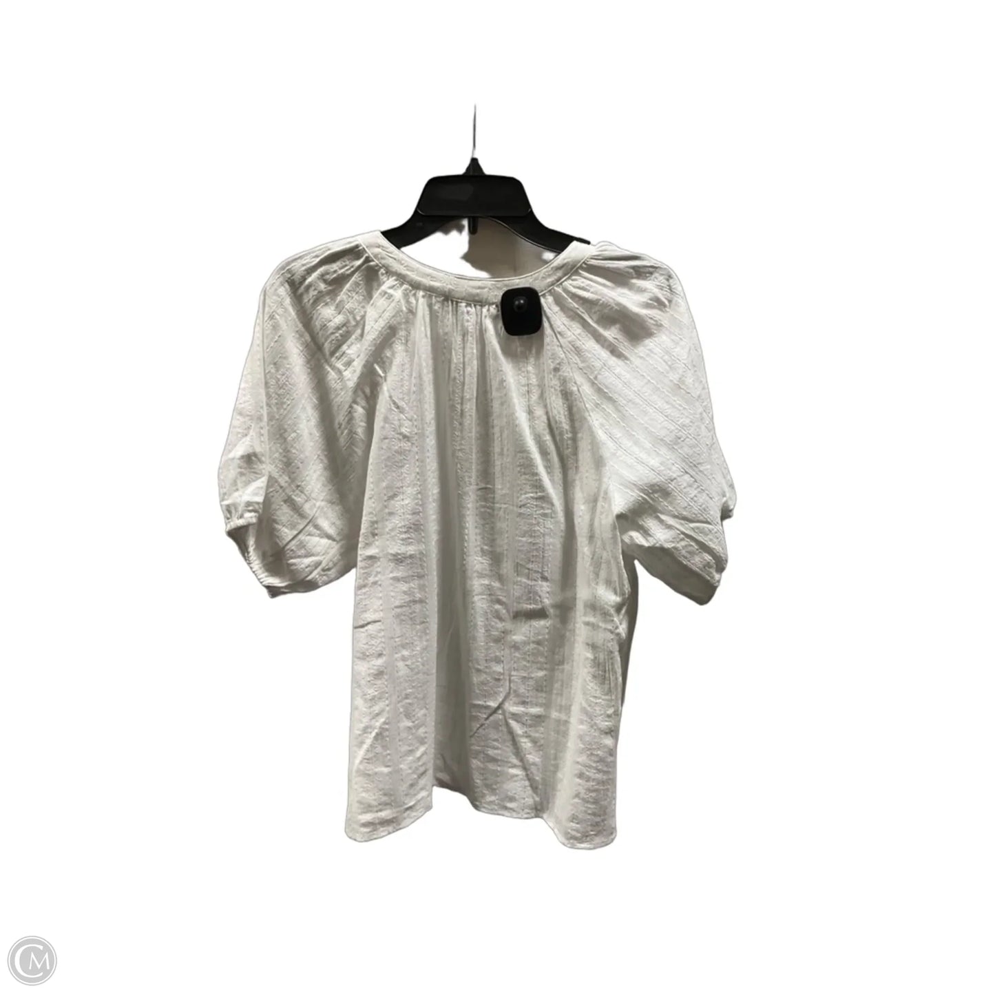 Top Short Sleeve By Loft In Cream, Size: M
