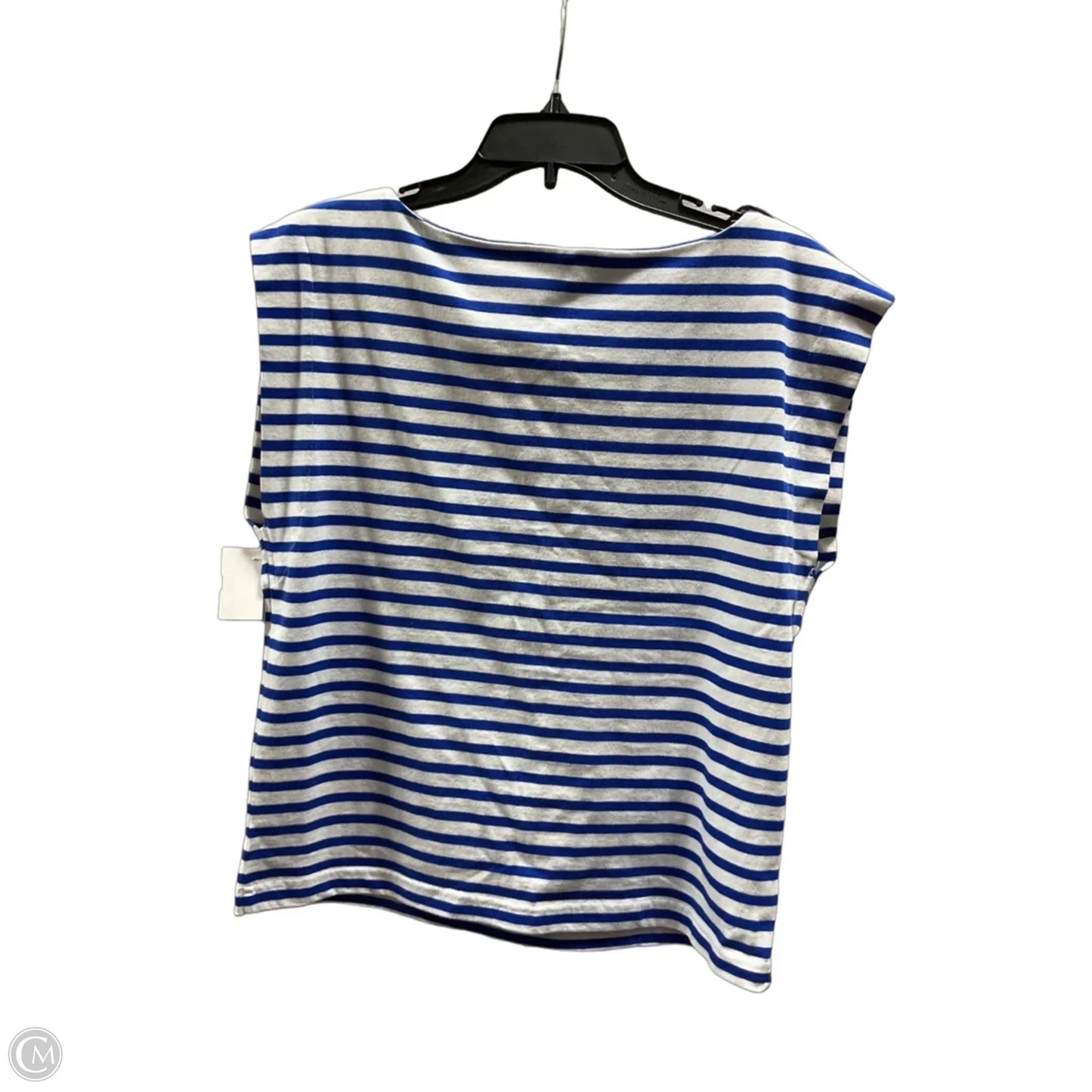 Top Sleeveless By Loft In Striped Pattern, Size: L