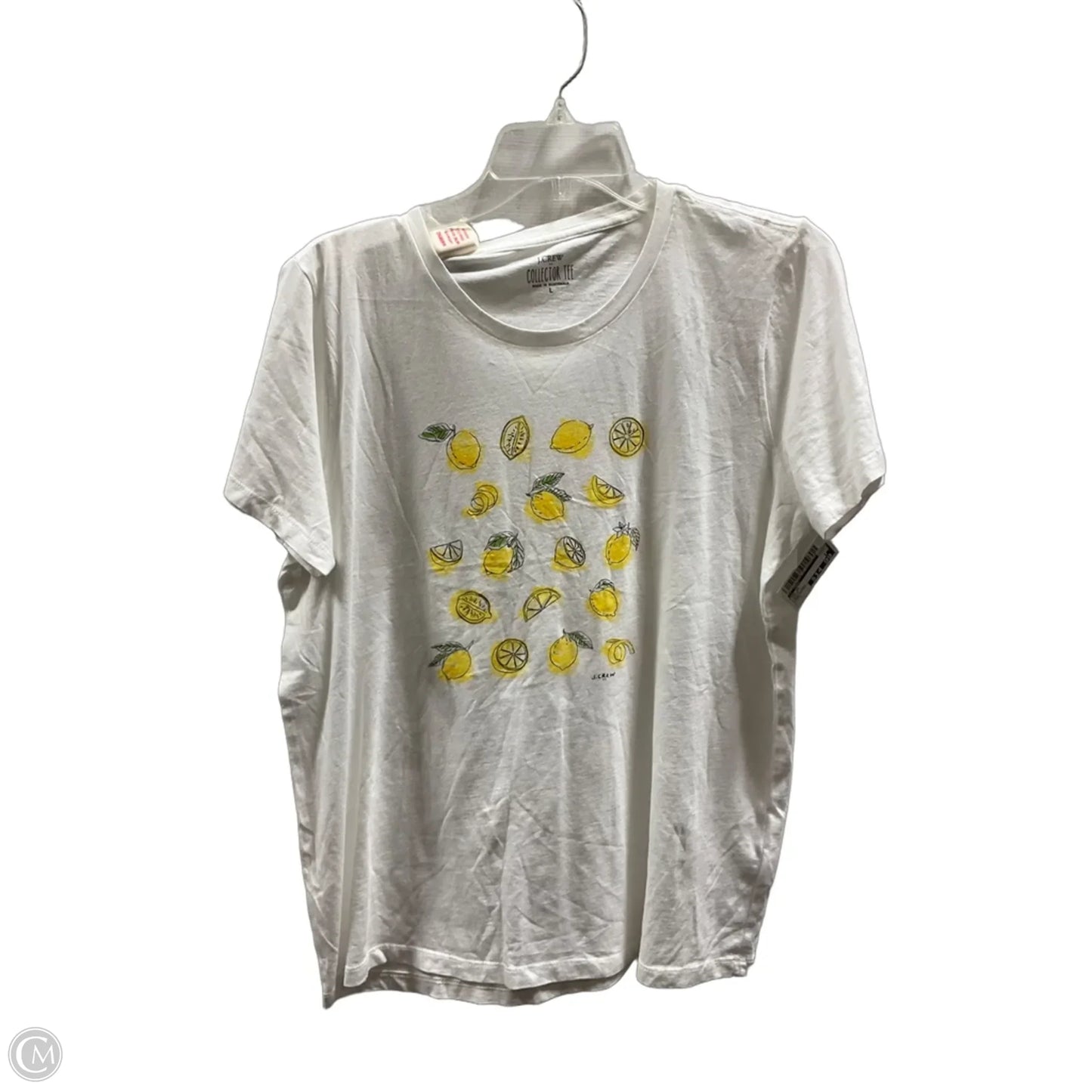 Top Short Sleeve By J. Crew In White, Size: L