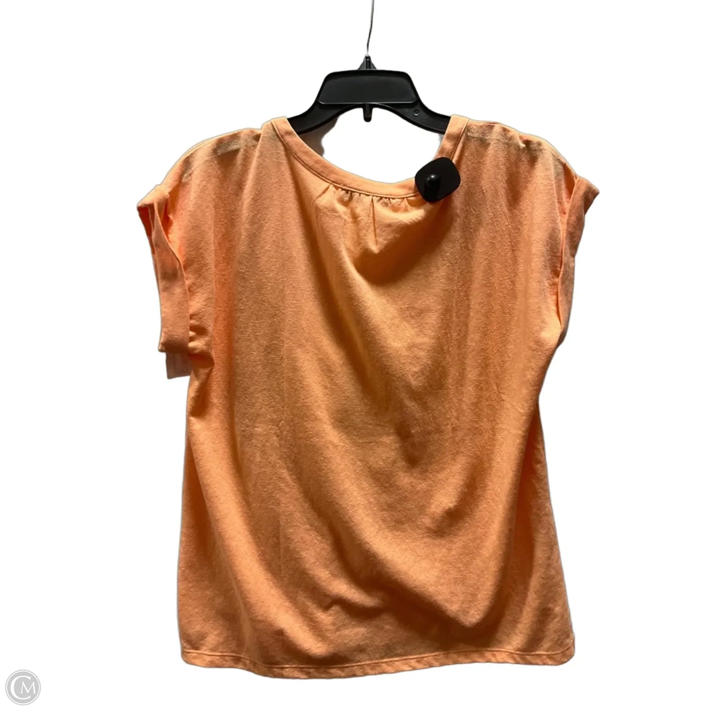 Top Short Sleeve By Loft In Orange, Size: S