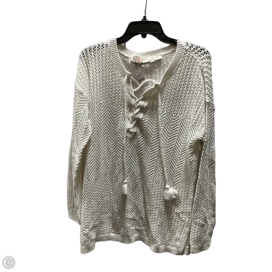 Sweater By Loft In White, Size: M