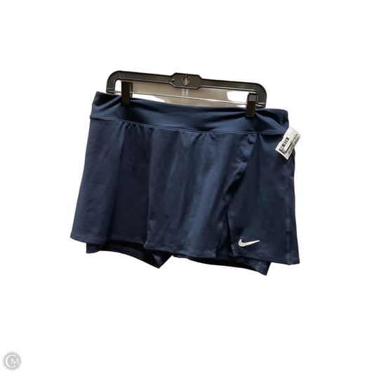 Athletic Skort By Nike Apparel In Blue, Size: Xl